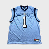 Vintage 90s Nike North Carolina Tar Heels Jersey Mens XL Blue College Basketball NCAA Sewn