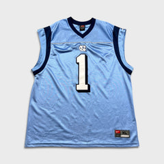 Vintage 90s Nike North Carolina Tar Heels Jersey Mens XL Blue College Basketball NCAA Sewn
