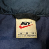 Vintage 90s Nike Sportwear Jacket Mens XL Blue Big Swoosh Full Zip Windbreaker