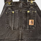 Vintage Carhartt Overalls Mens 40x30 Brown Duck Bib Double Knee Carpenter Workwear