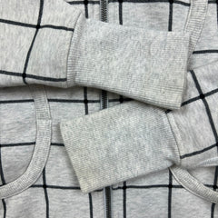 Lululemon Scuba Hoodie Womens Size 6 White Striped Full Zip Hooded Sweater