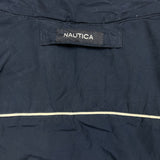 Nautica Jacket Mens XL Blue Full Zip Spell Out Logo Heavy Coat Outdoor
