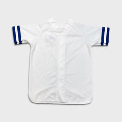 Vintage 90s Labatt Blue Light Baseball Jersey Mens Large White Mesh Button Up Promo