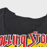 Vintage 1981 The Rolling Stones Tour Sleeveless T Shirt Mens XL Black Distressed Thrashed