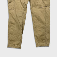 American Eagle Pants Mens 28x27 Beige Flex Slim Faded Taper Leg Trousers Cargo
