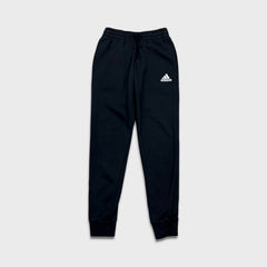 Adidas Sweatpants Mens Small Black Essentials 3 Stripes Taper Leg Jogger