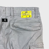 G-Star Raw 3301 Pants Mens 32x27 Gray Straight Fit Casual Utility Cargo Trousers