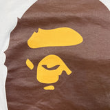 A Bathing Ape BAPE T Shirt Mens Large White Big Ape Head Double Sided Tee