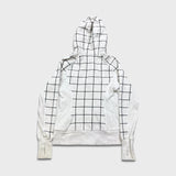 Lululemon Scuba Hoodie Womens Size 6 White Striped Full Zip Hooded Sweater