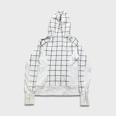 Lululemon Scuba Hoodie Womens Size 6 White Striped Full Zip Hooded Sweater