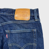Levi's 511 Jeans Mens 33x32 Blue Slim Fit Mid Rise Dark Wash Stretch Denim Pants
