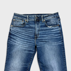 American Eagle Jeans Mens 34x32 Blue Airflex + Athletic Straight Medium Wash Denim Pants