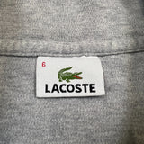Lacoste Sweatshirt Mens Large Gray 1/4 Zip Long Sleeve Preppy Pullover