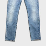 Levi's 501 S Jeans Womens 31x30 Blue Skinny Taper Leg Light Wash Faded Denim Pants