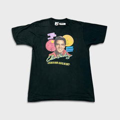 Vintage 90s Elvis Presley T Shirt Mens Large Black Single Stitch Memorial Tee