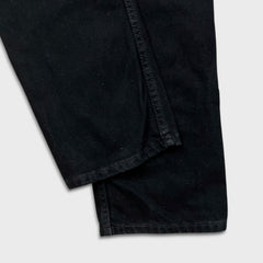Levi's 516 Jeans Mens 32x30 Black Slim Straight Leg Dark Wash Faded Denim Pants