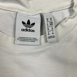 Adidas T Shirt Mens Medium White Originals 3 Stripe Trefoil Short Sleeve Tee