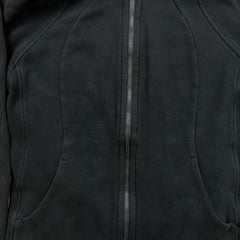 Lululemon Scuba Hoodie Womens Size 6 Black Light Cotton Fleece Full Zip