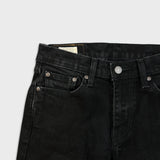 Levi's 514 Jeans Mens 28x30 Black Slim Straight Faded Dark Wash Stretch Denim Pants
