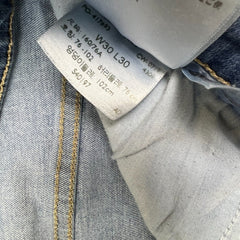 Levi's 720 Jeans Womens 30x30 Blue High Rise Super Skinny Faded Slim Leg Denim Pants