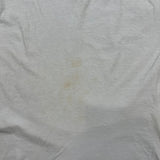 Vintage 80s Blank T Shirt Mens Medium White Single Stitch Basic Short Sleeve Tee