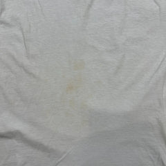 Vintage 80s Blank T Shirt Mens Medium White Single Stitch Basic Short Sleeve Tee