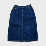 Vintage 70s Miss Levi’s Denim Skirt Womens 26x18 Orange Tab USA High Waist