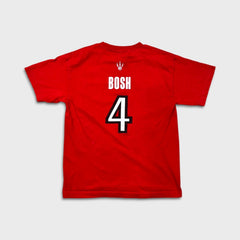 Adidas Chris Bosh Toronto Raptors #4 NBA T Shirt Mens Small Red Basketball Tee