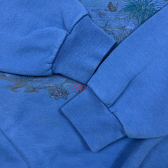 Vintage 90s Northern Reflections Sweatshirt Mens Medium Blue Nature Pullover