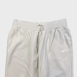 Nike Sportswear Sweatpants Womens XL White Swoosh Taper Leg Fleece Jogger