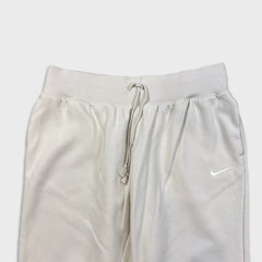 Nike Sportswear Sweatpants Womens XL White Swoosh Taper Leg Fleece Jogger
