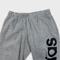 Adidas Sweatpants Mens Large Gray Essentials Spell Out Taper Leg Athletic Jogger