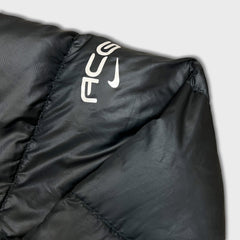 Nike ACG Sportswear Jacket Mens XL Black Swoosh Spell Out Puffer Down Coat