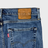 Levi's 512 Jeans Mens 34x32 Blue Slim Taper Leg Medium Wash Mid Rise Stretch Denim Pants