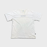 Vintage 90s Adidas T Shirt Mens XL White Spell Out Athletic Short Sleeve Tee