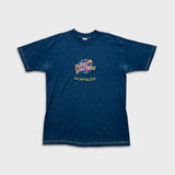 Vintage 90s Planet Hollywood Acapulco T Shirt Mens Large Blue Faded Tee