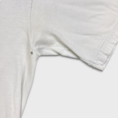 Stussy World Tour Floral T Shirt Mens Small White Distressed Faded Graphic Tee