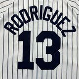 Vintage Y2K Majestic New York Yankees Alex Rodriguez #13 Jersey Mens 2XL Pinstripe MLB