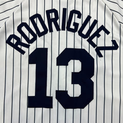 Vintage Y2K Majestic New York Yankees Alex Rodriguez #13 Jersey Mens 2XL Pinstripe MLB