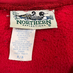 Vintage 90s Northern Reflections Bird Sweatshirt Mens Medium Red Animal Pullover
