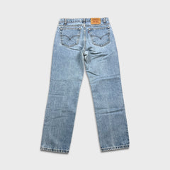 Vintage 90s Levi's 516 Jeans Mens 32x30 Blue Slim Fit Straight Leg Light Wash Denim Pants