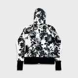 Lululemon Scuba Hoodie Stretch Womens Size 6 White AOP Floral Print Full Zip Sweater