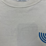 Vintage Y2K Antenna Software Tech T Shirt Mens Large White Distressed Promo Tee