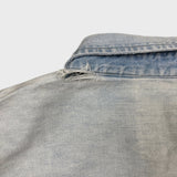 Vintage 1993 Looney Tunes Denim Shirt Mens XL Blue Light Wash Cartoon Classics