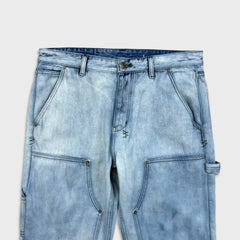 Ksubi Operator Carpenter Jeans Mens 34x32 Blue Double Knee Light Wash Workwear Denim Pants