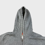 Vintage Y2K Nike Sportswear Hoodie Mens Large Gray Swoosh Full Zip Hooded Sweater