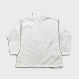 Vintage 90s Polo Sport Ralph Lauren Fleece Mens XL White USA 1/4 Zip Jacket