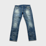 Ralph Lauren Jeans Mens 36x32 Blue Denim & Supply Tapered Straight Distressed Faded Pants