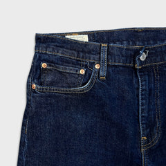 Levi's 502 Jeans Mens 32x28 Blue Regular Taper Fit Dark Wash Stretch Denim Pants