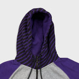 Nike Air Hoodie Mens Large Gray Sportswear Swoosh Full Zip Hooded Sweater